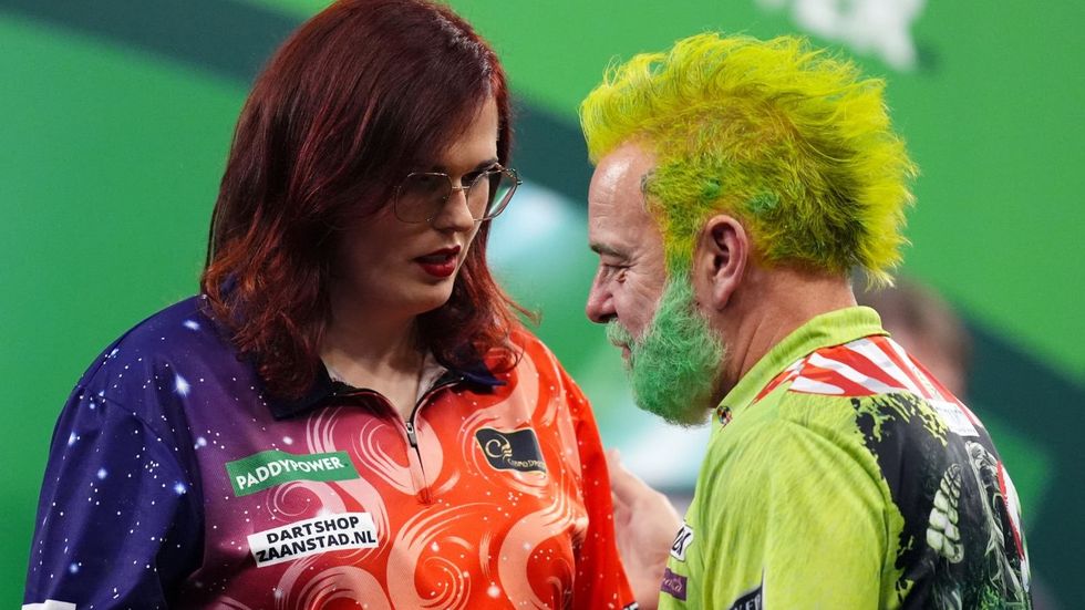 Noa-Lynn van Leuven enjoyed facing Peter Wright at Alexandra Palace