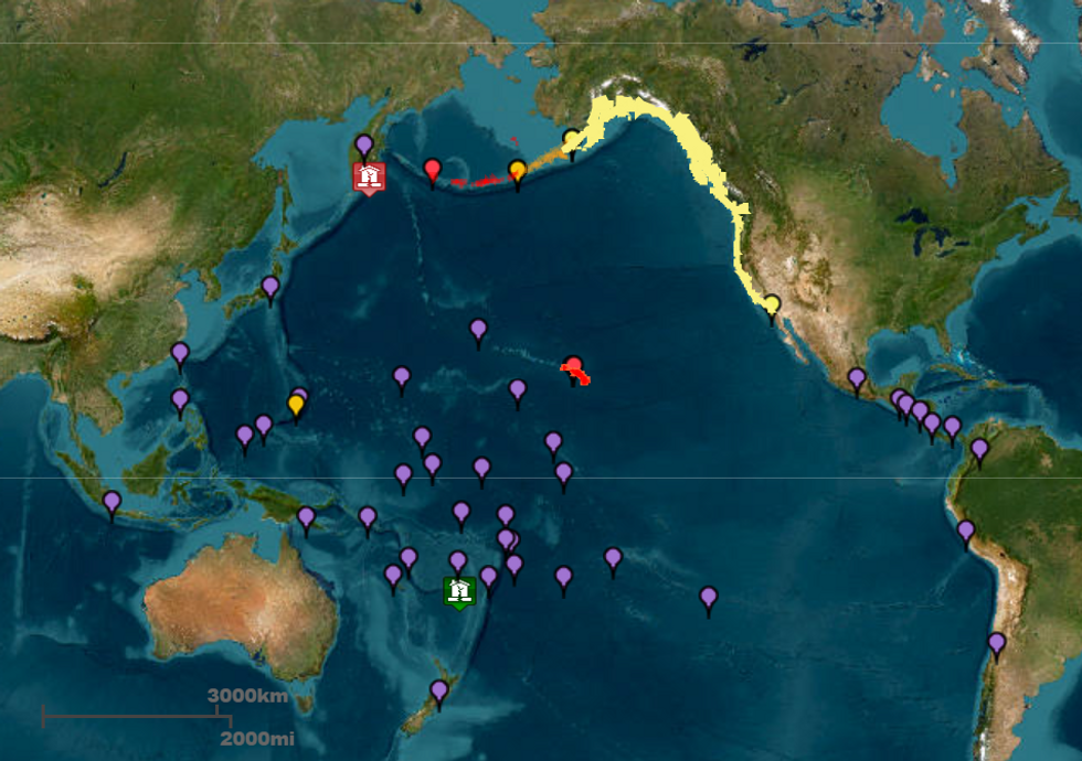 Varování Tsunami NOAA