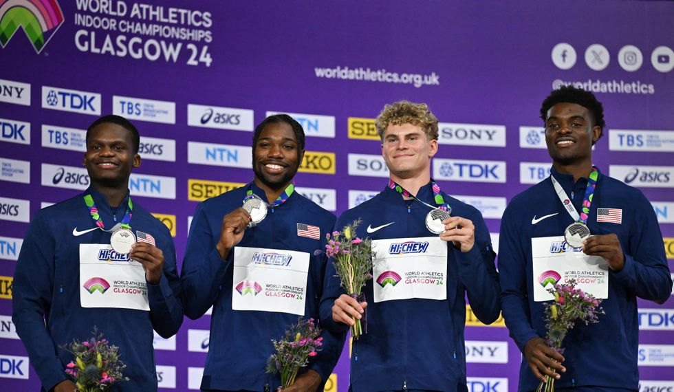 Noah Lyles helped Team USA win silver