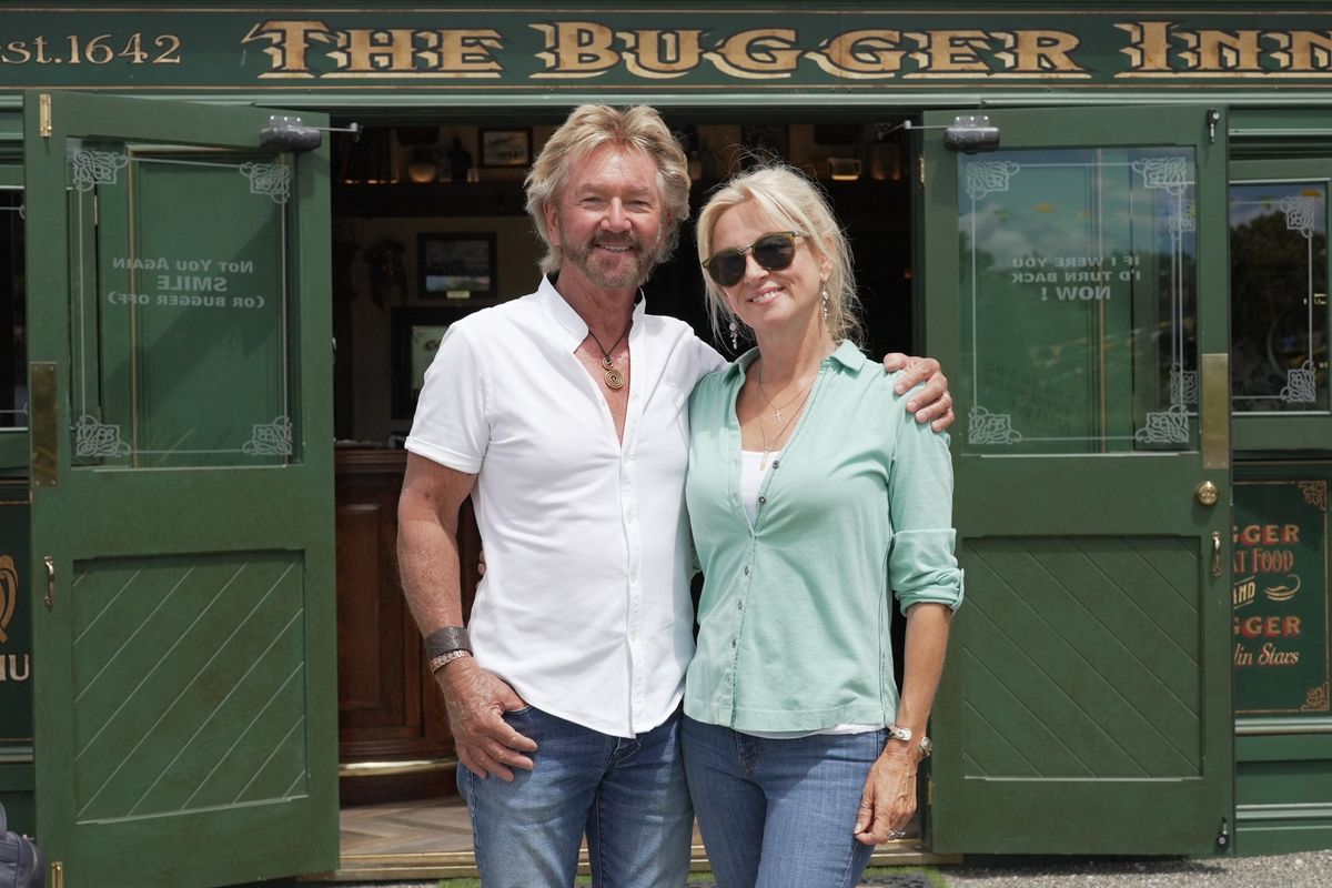 Noel Edmonds and his wife Liz