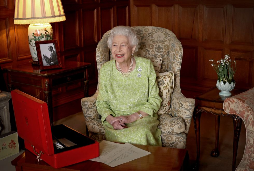 Queen pictured working in new image released for 70-year milestone