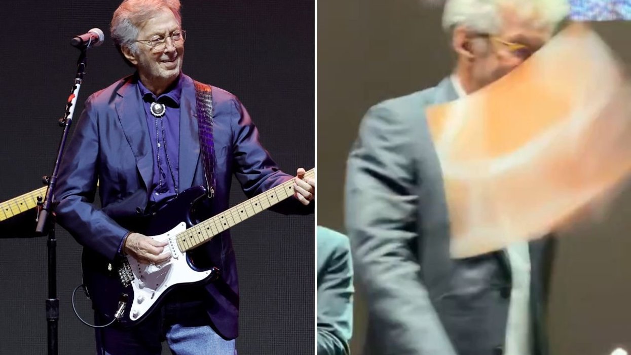 Eric Clapton forced to end show after being struck by object during gig