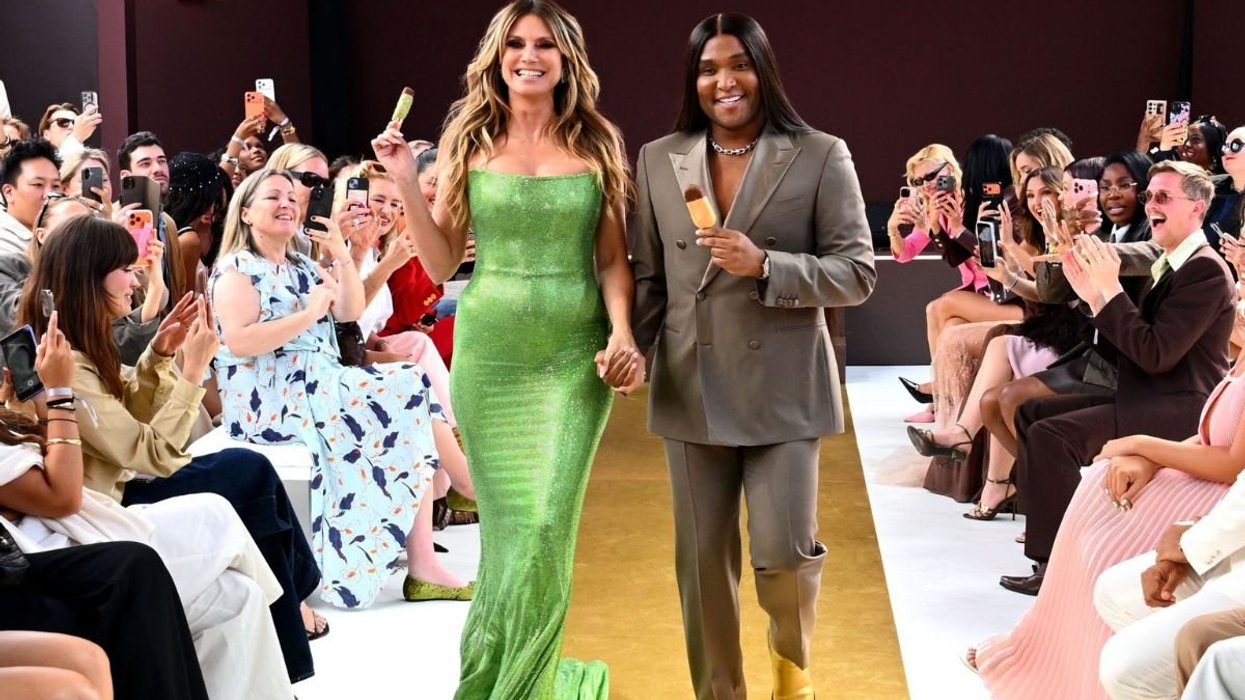 Heidi Klum hits Cannes fashion show runway with Magnum ice-cream-inspired gown