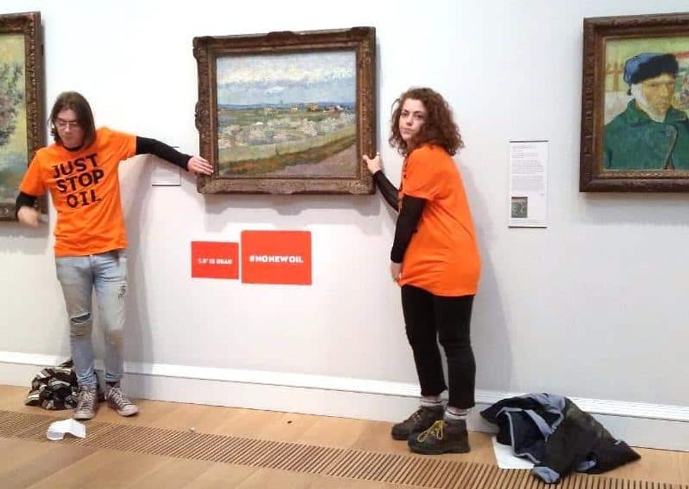 Climate activist tells court Van Gogh may have agreed with painting protest, comparing himself to Martin Luther King