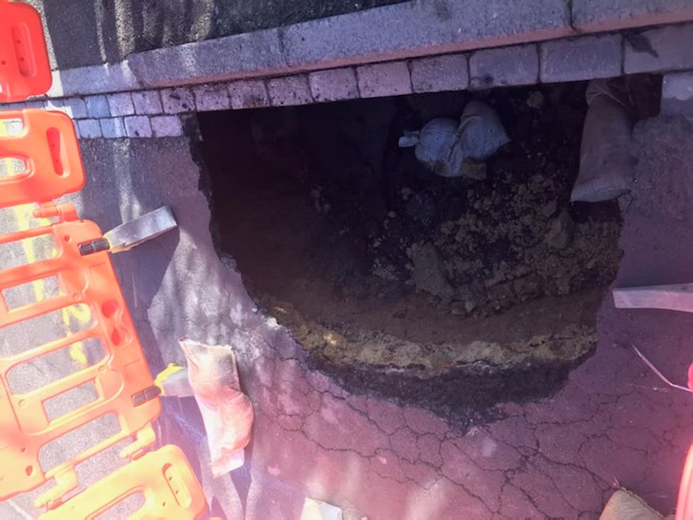 Gargantuan 20ft sinkhole opens in Scarborough - police confirm they're looking into it