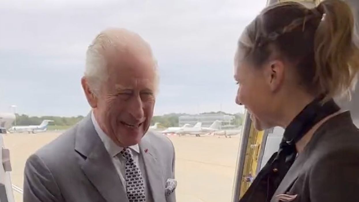 King Charles sends message to French as he boards jet to meet with Macron
