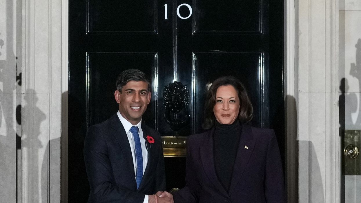 Kamala Harris sneaks out the back of Downing Street to avoid embarrassing confrontation with protesters