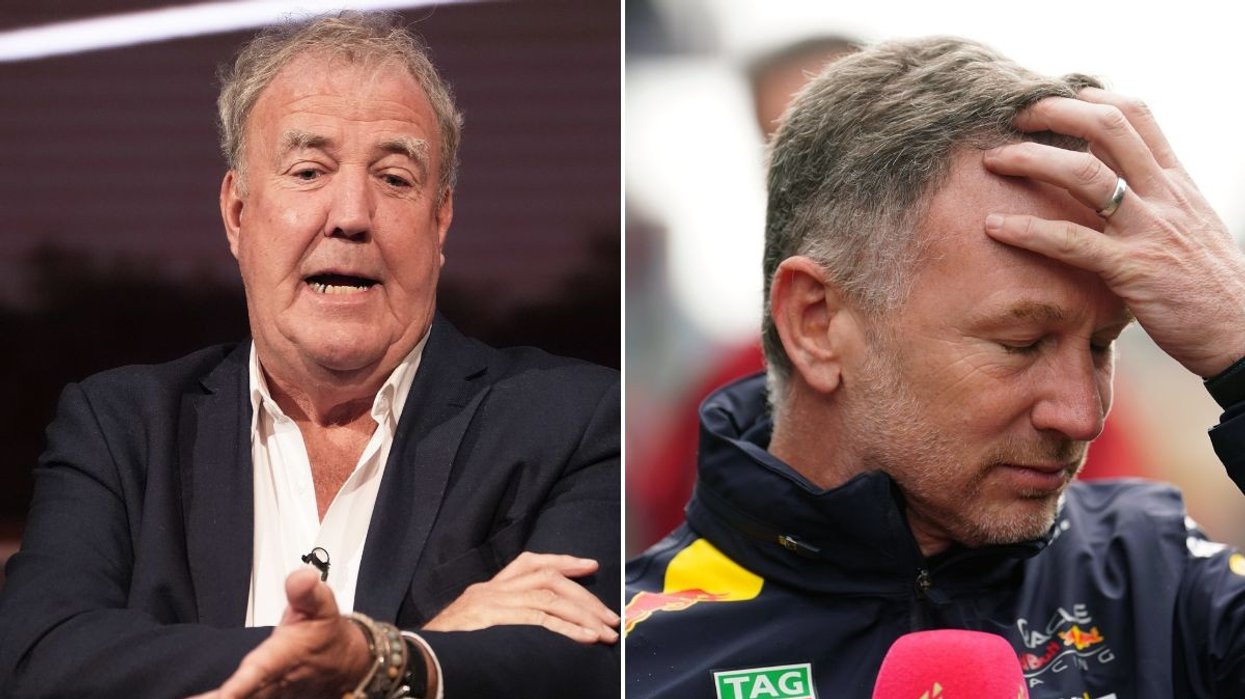 Jeremy Clarkson reacts after Aston Martin take advantage of Christian Horner saga