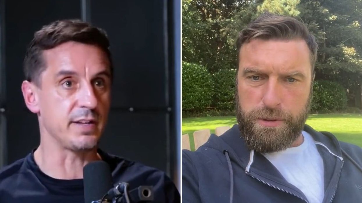 Gary Neville and Rickie Lambert embroiled in war of words over 'corrupt, cowardly government'