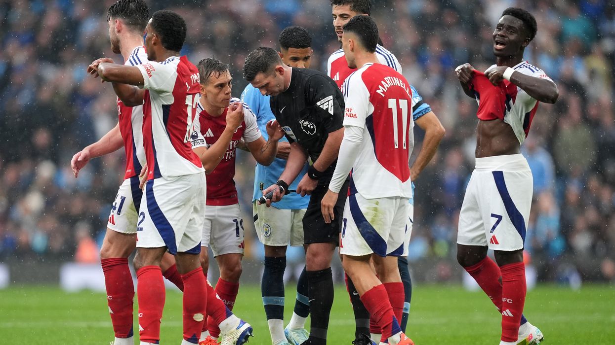 Leandro Trossard sent off as Arsenal commit cardinal sin again in Man City match