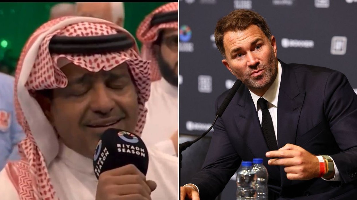 Eddie Hearn defends singing Saudi national anthem at Wembley - 'It's about respect'