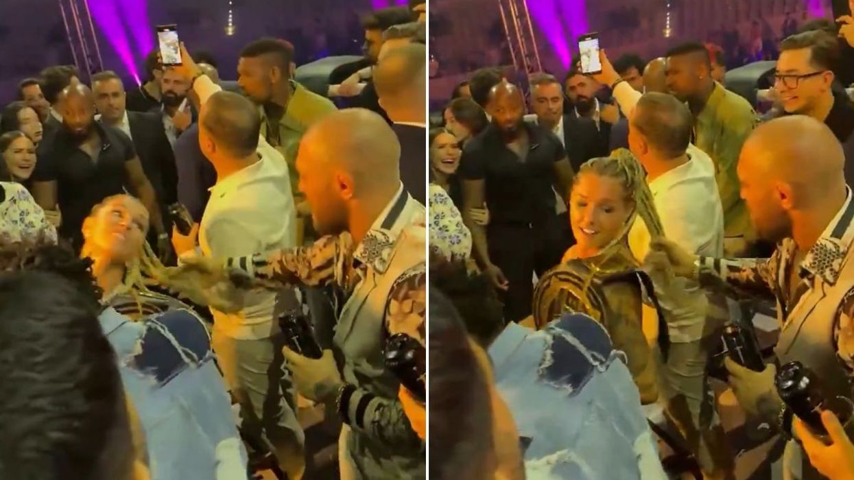 Footage shows Conor McGregor 'pulling woman's hair' as Dee Devlin intervenes at wild BKFC event