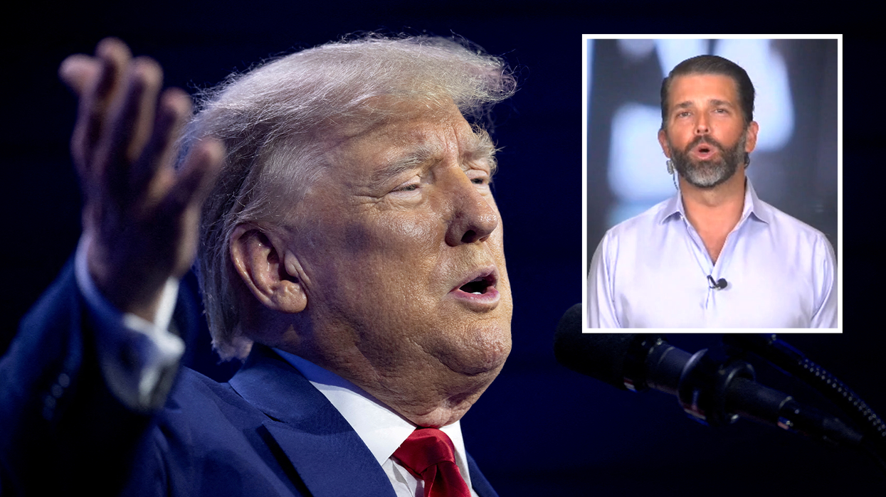Donald Trump Jr claims father’s indictment is ’no coincidence’ in furious rant