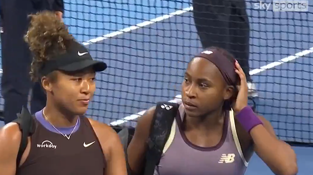 Coco Gauff carries out touching gesture after Naomi Osaka suffers injury during China Open