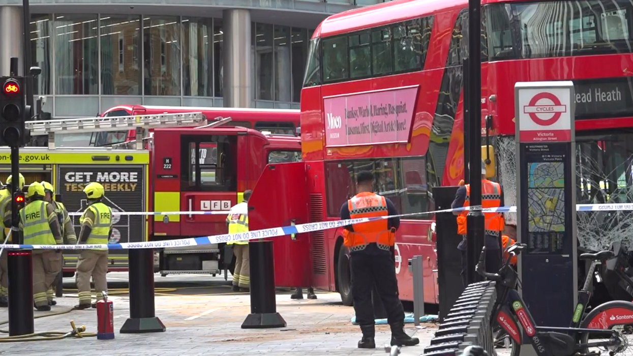 At least 17 people injured after bus crashes into pedestrians in central London during rush hour peak