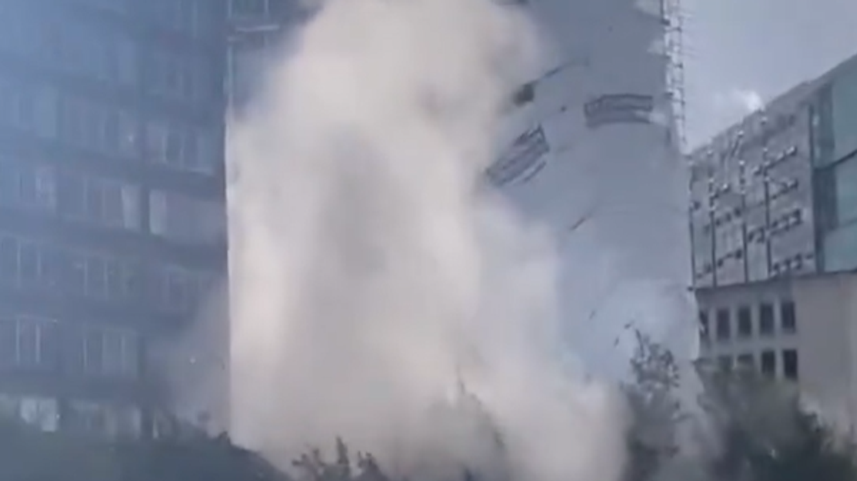 Manchester building collapse: ‘Earthquake-like feeling’ as scaffolding ‘falls into river’