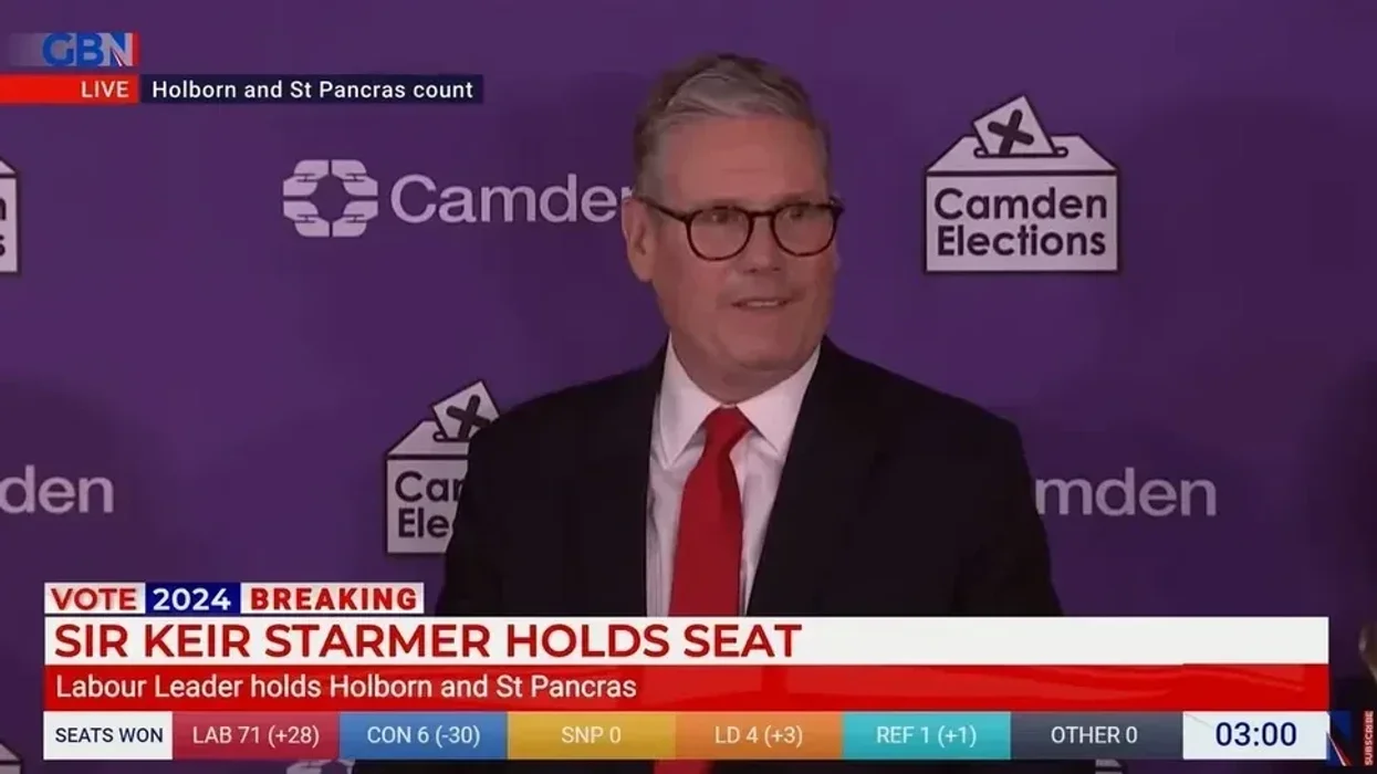 Sir Keir Starmer sees huge DROP in support in local constituency as re-election met with boos and 'free Palestine' chants