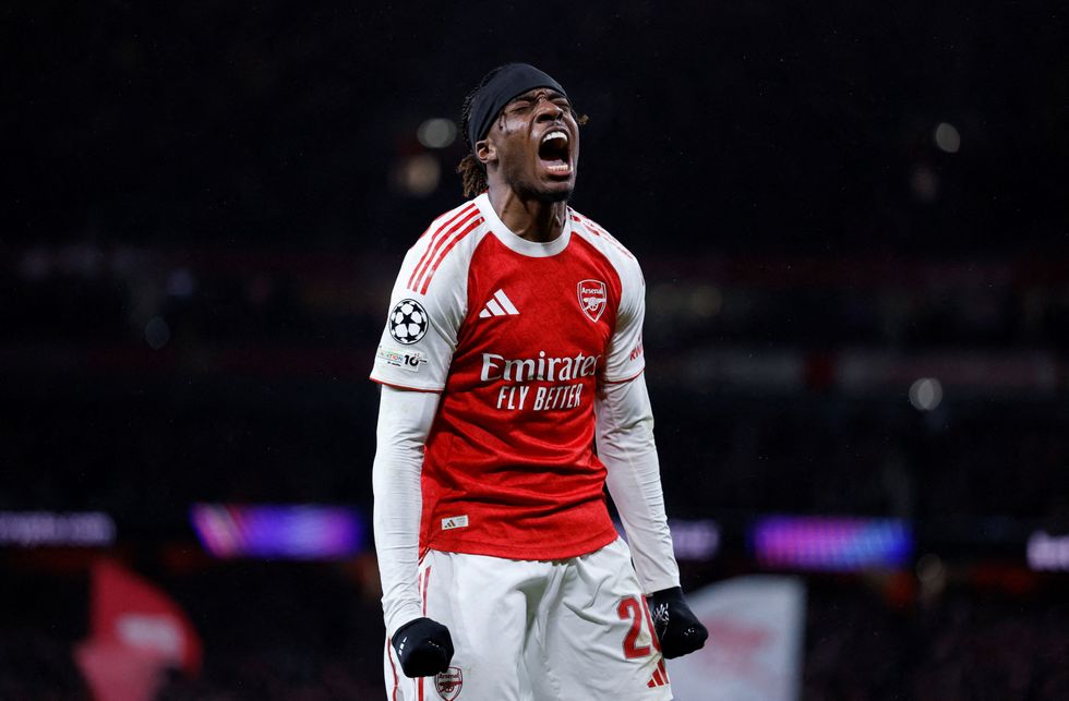 Noni Madueke scored his first Arsenal goal in the win over Bayern Munich