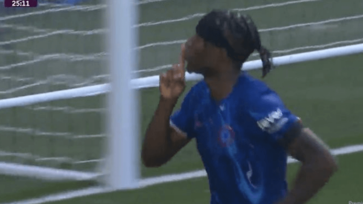 Noni Madueke shushed the Crystal Palace fans after Chelsea scored