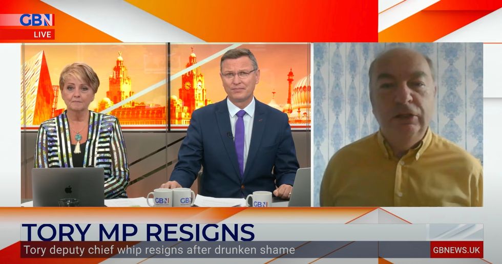 Norman Baker appearing on GB News Breakfast