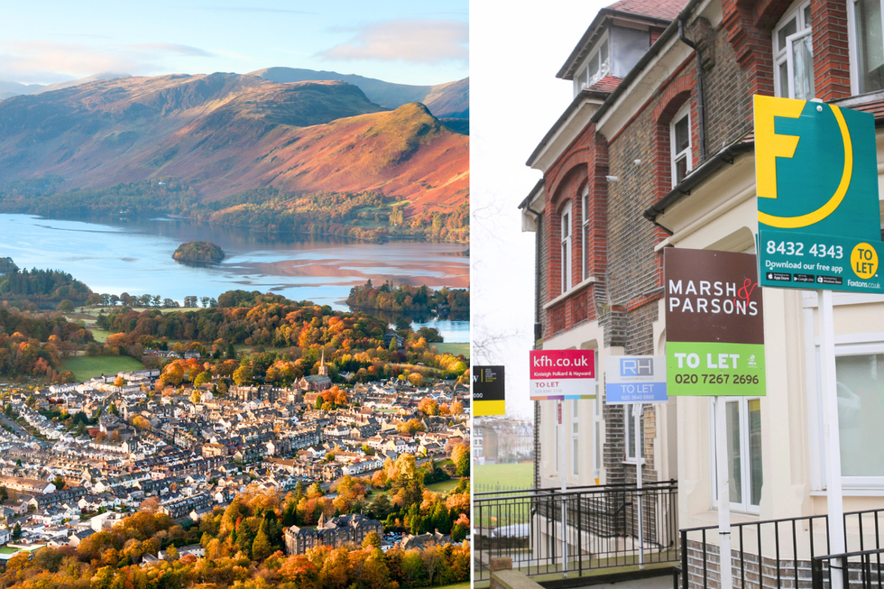 North England landscape / for sale signs