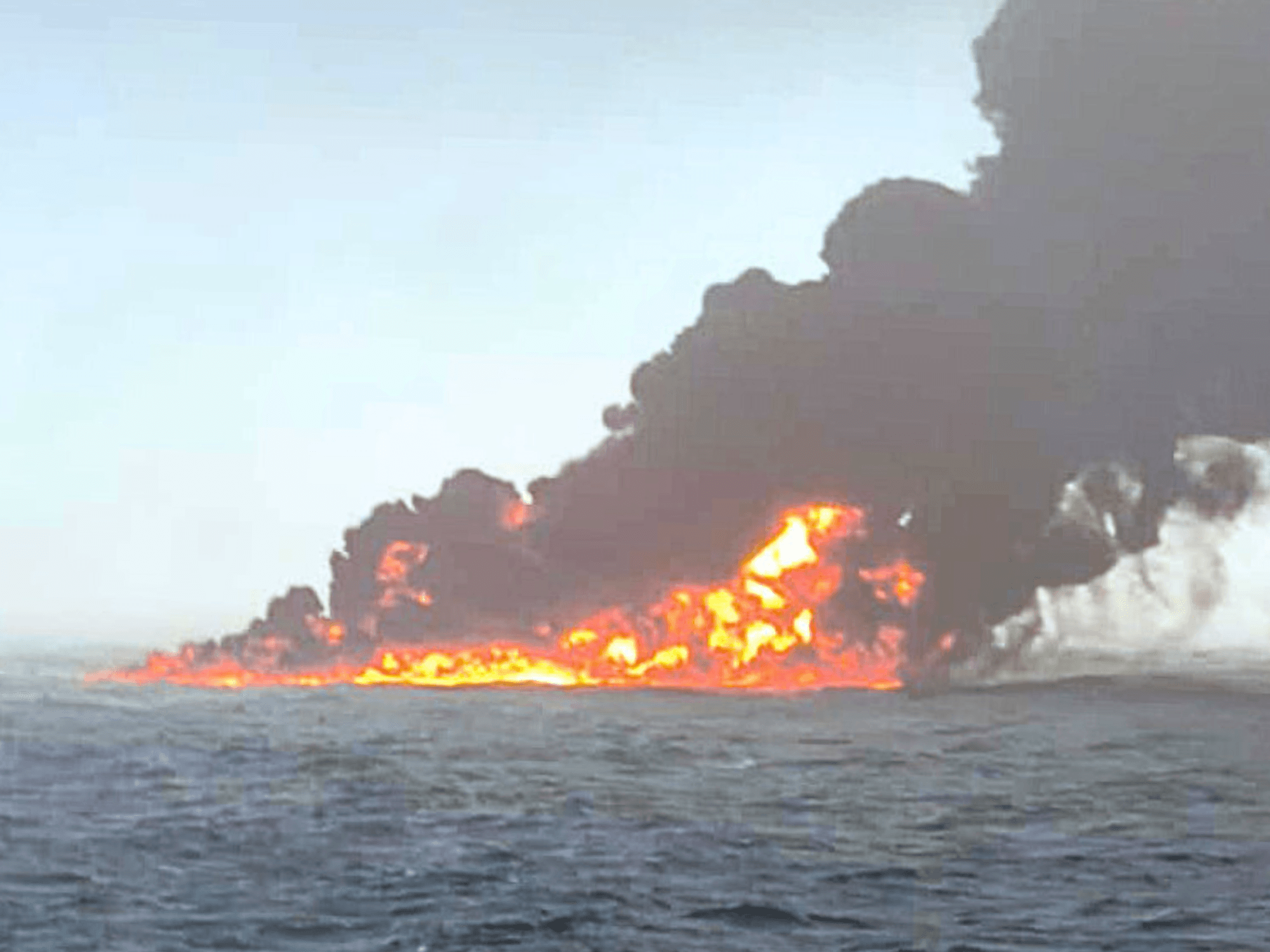 North Sea fire