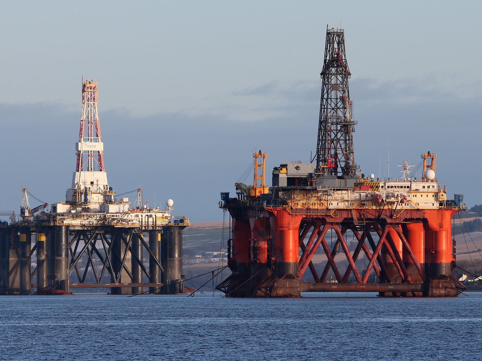 North Sea oil rig