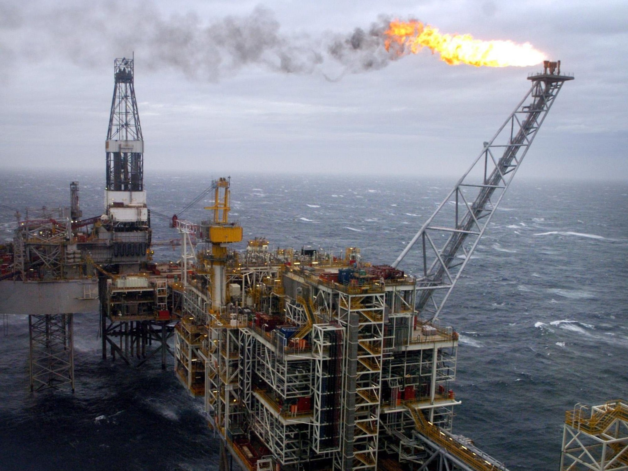 North Sea oil rig