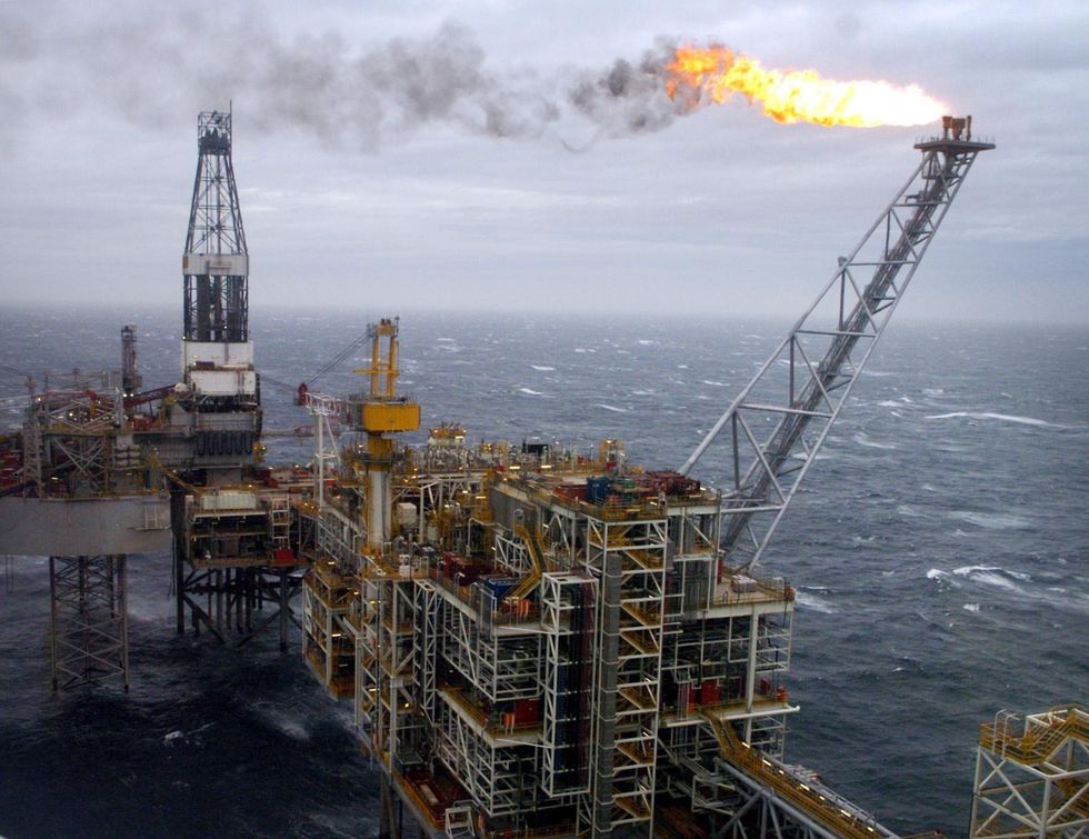 North Sea oil rig
