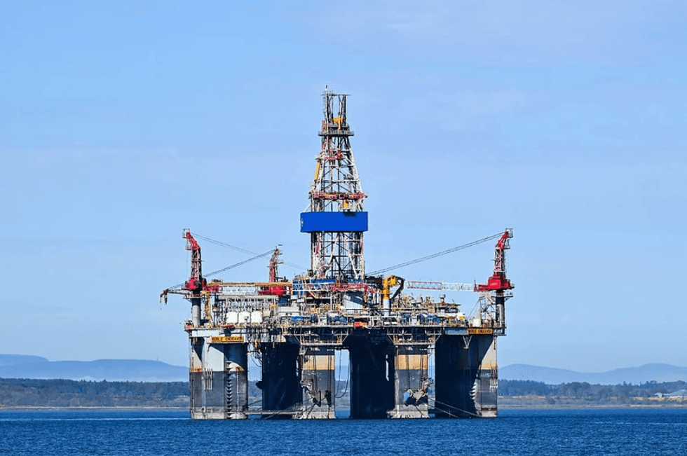 North Sea oil rig