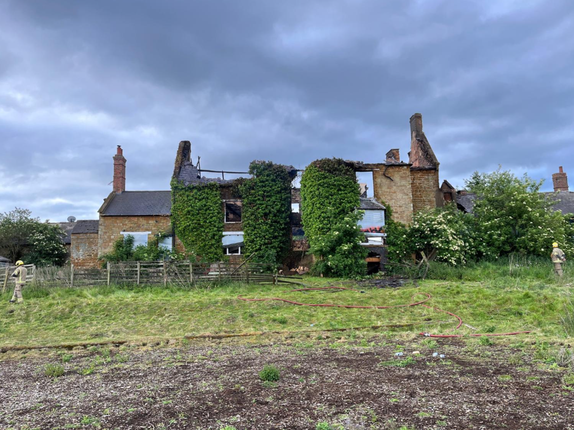 Northamptonshire Fire & Rescue farmhouse aftermath