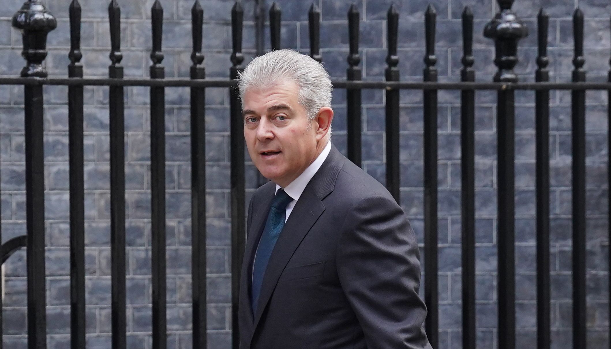 Northern Ireland Secretary Brandon Lewis arriving in Downing Street, London for a Cabinet meeting. Picture date: Tuesday March 29, 2022.