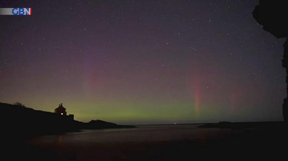 Northern Lights dazzle over Northumberland