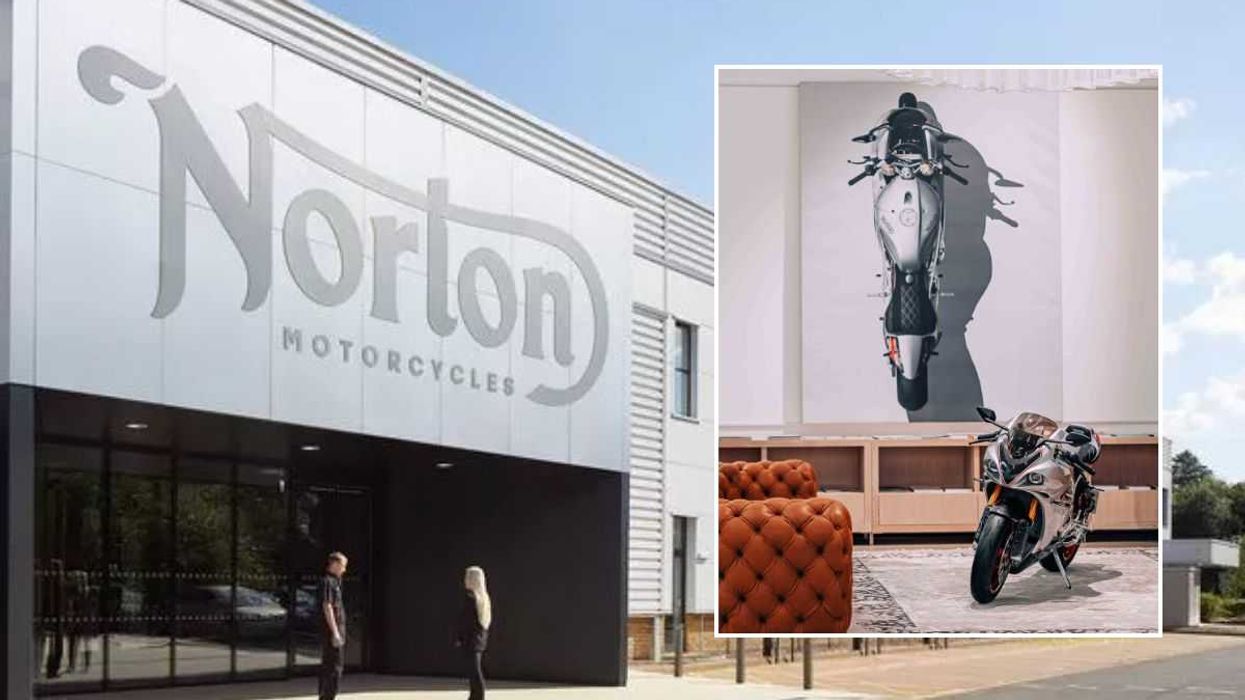 Norton HQ in Solihull and the interior of the HQ