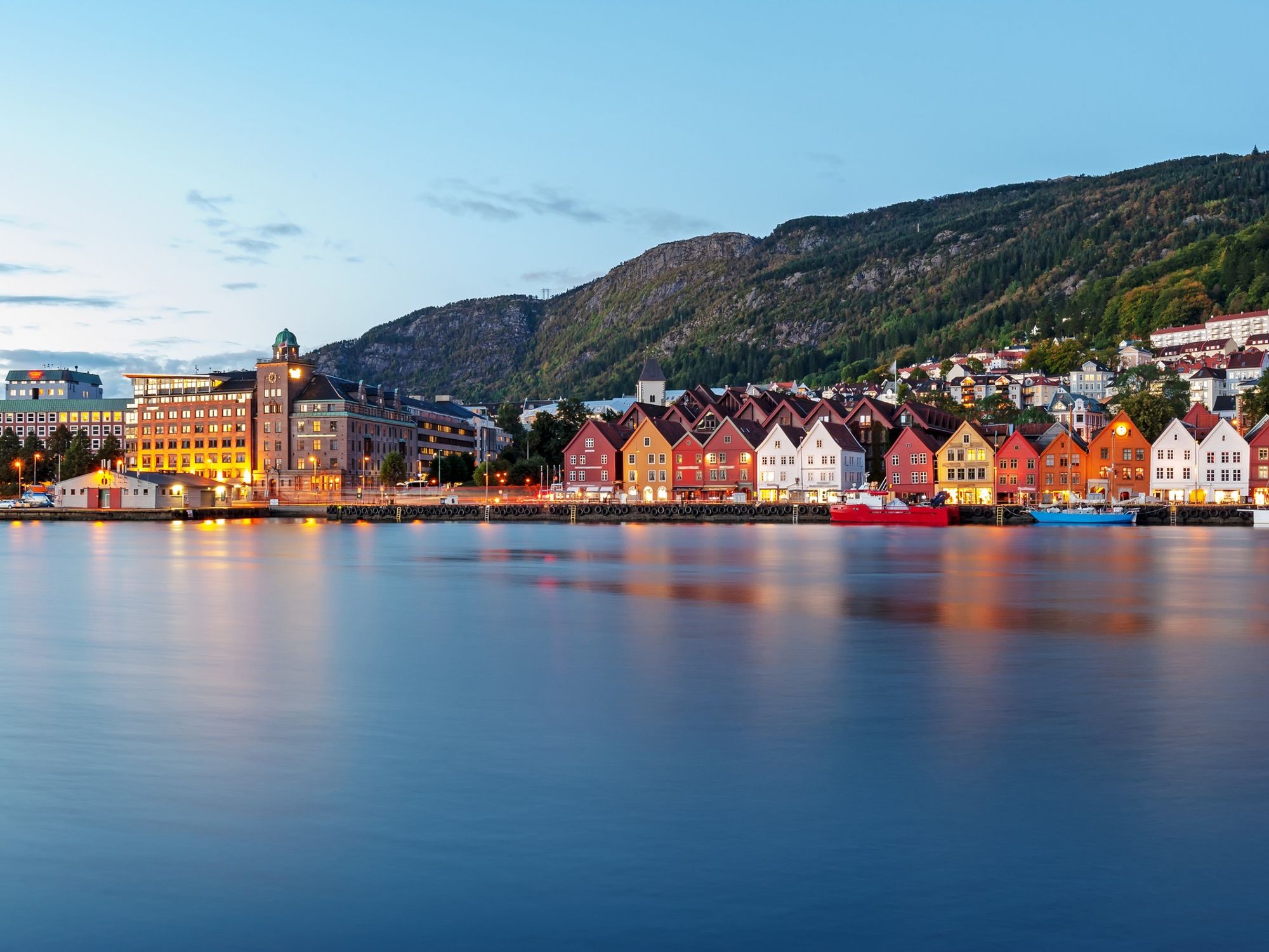 Norway house by the water