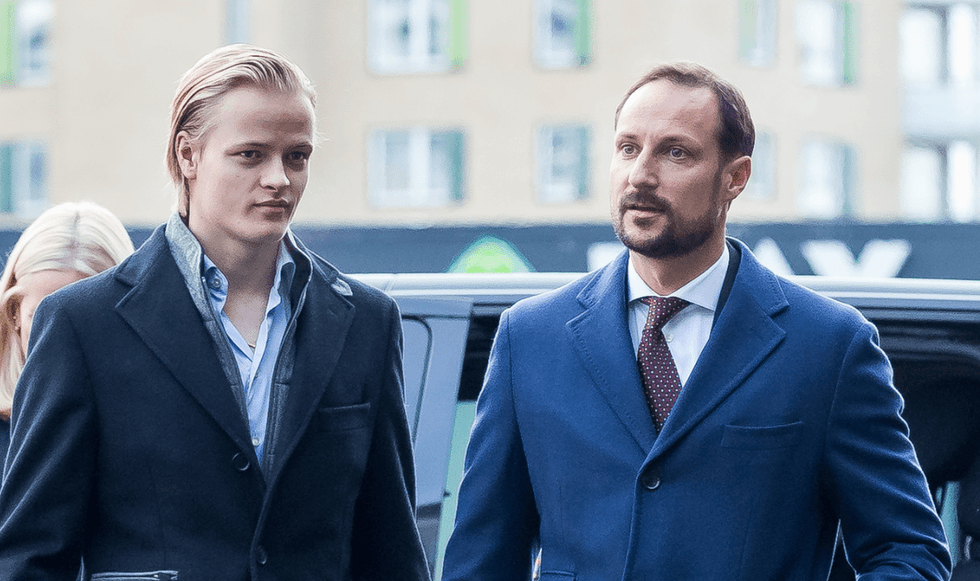 Norwegian Crown Prince Haakon and Marius Borg H\u00f8iby