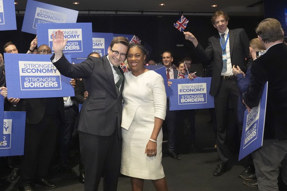 Not even the world's tallest Tory, 22-year-old James McAlphine, could steal the show with his seven-foot frame