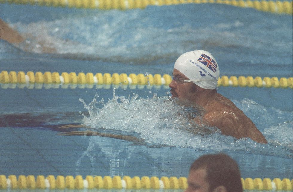 Not only did David Wilkie break the world record, he became a pioneer to become the first swimmer to wear a cap and goggles