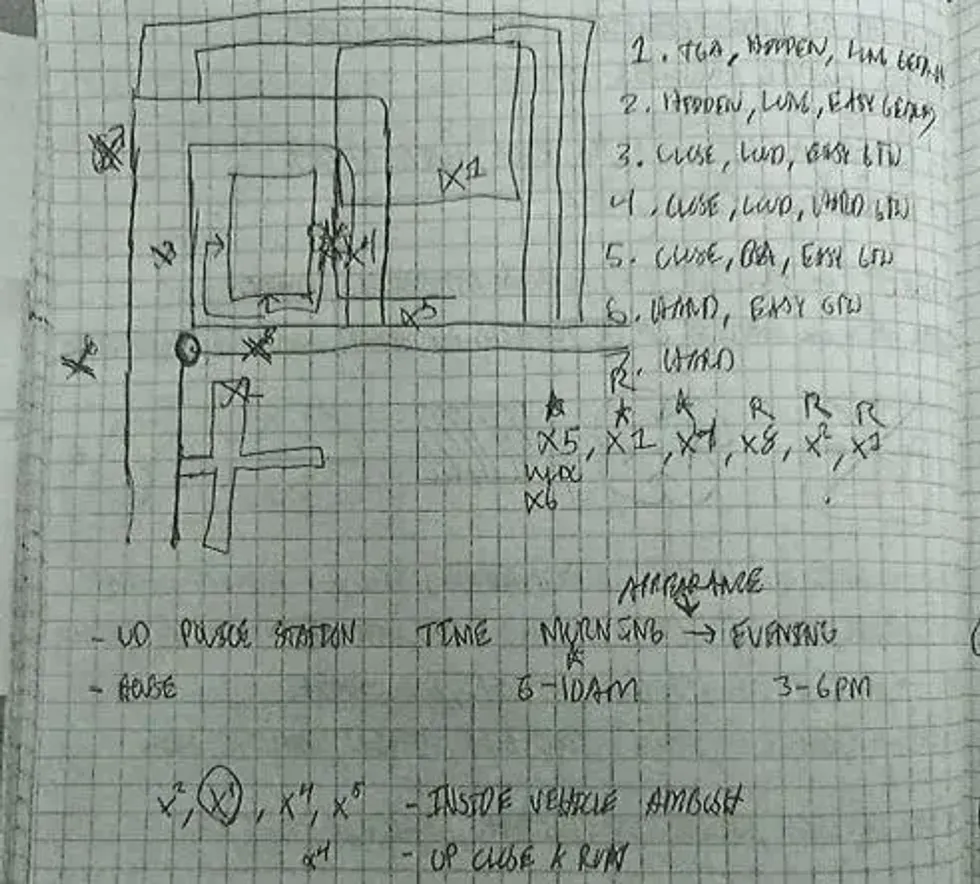 Notebook belonging to Luqmaan Khan