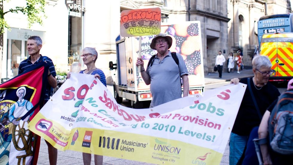 Nottingham protesters