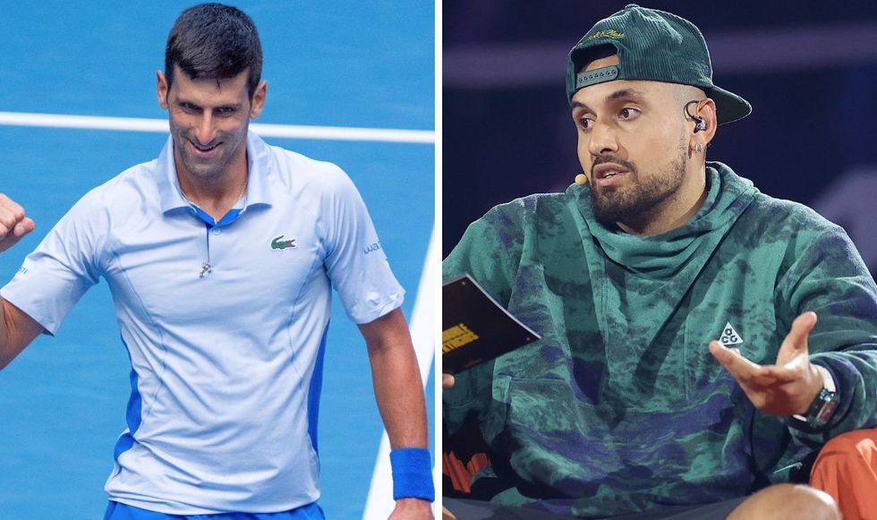 Novak Djokjovic and Nick Kyrgios