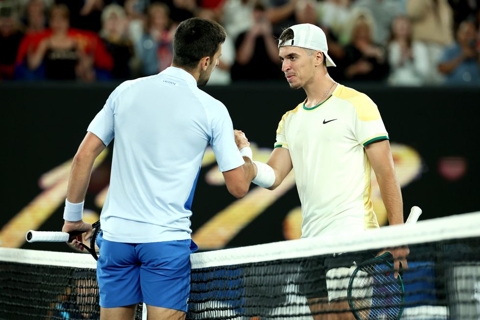 Novak Djokovic and Dino Prizmic