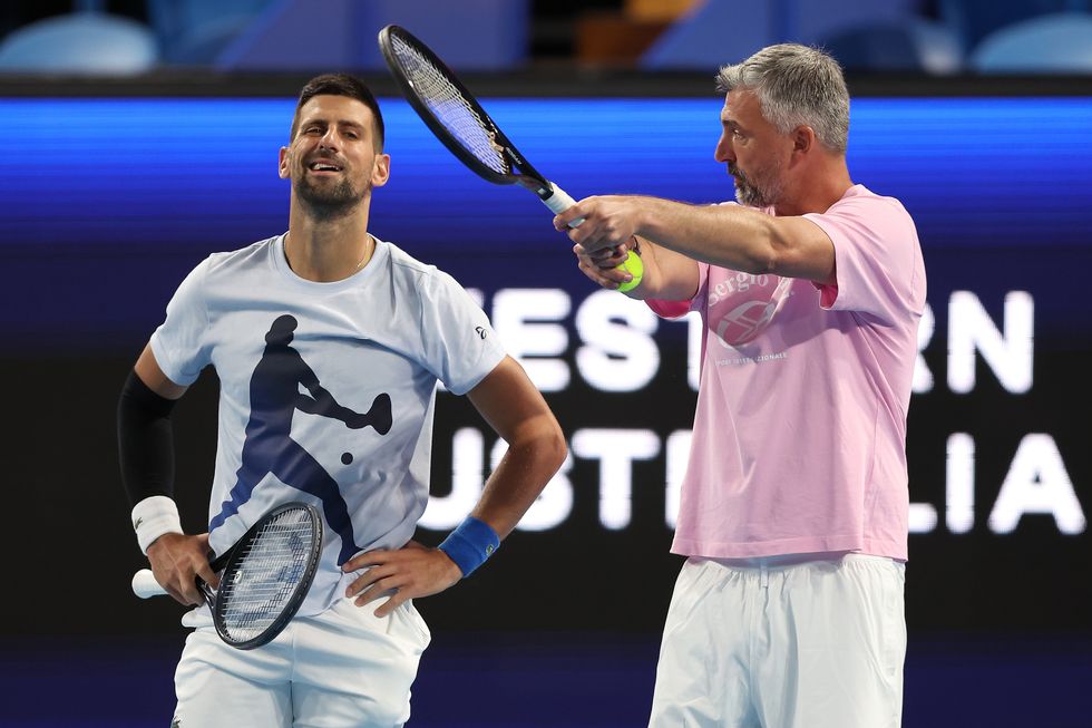 Novak Djokovic and Goran Ivanisevic