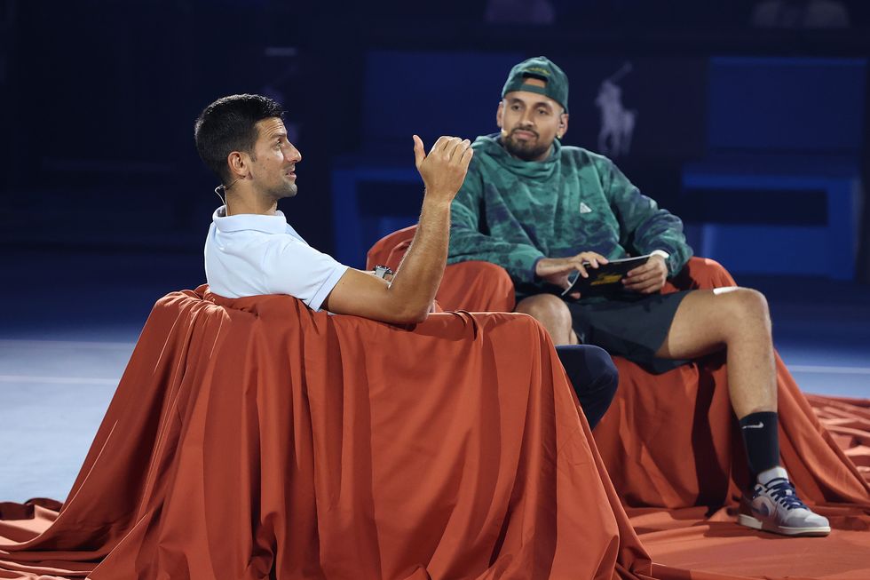 Novak Djokovic and Nick Kyrgios