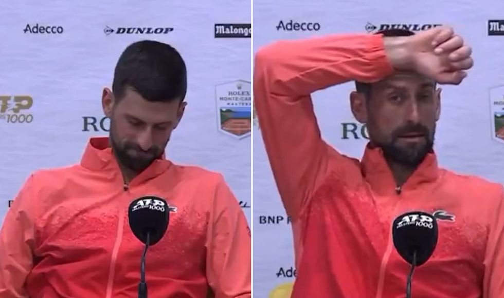 Novak Djokovic apologised to fans after crashing out of the Monte-Carlo Masters