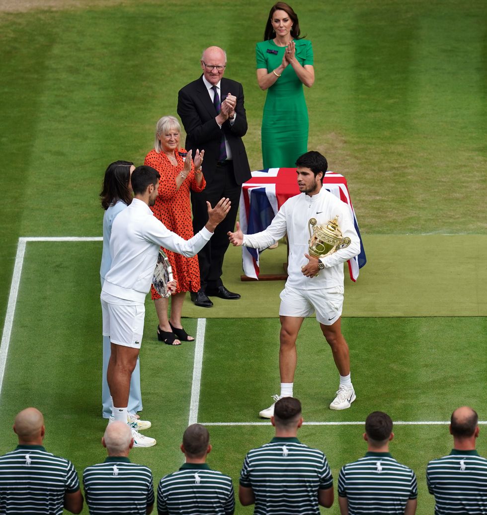 Novak Djokovic Carlos Alcaraz Wimbledon