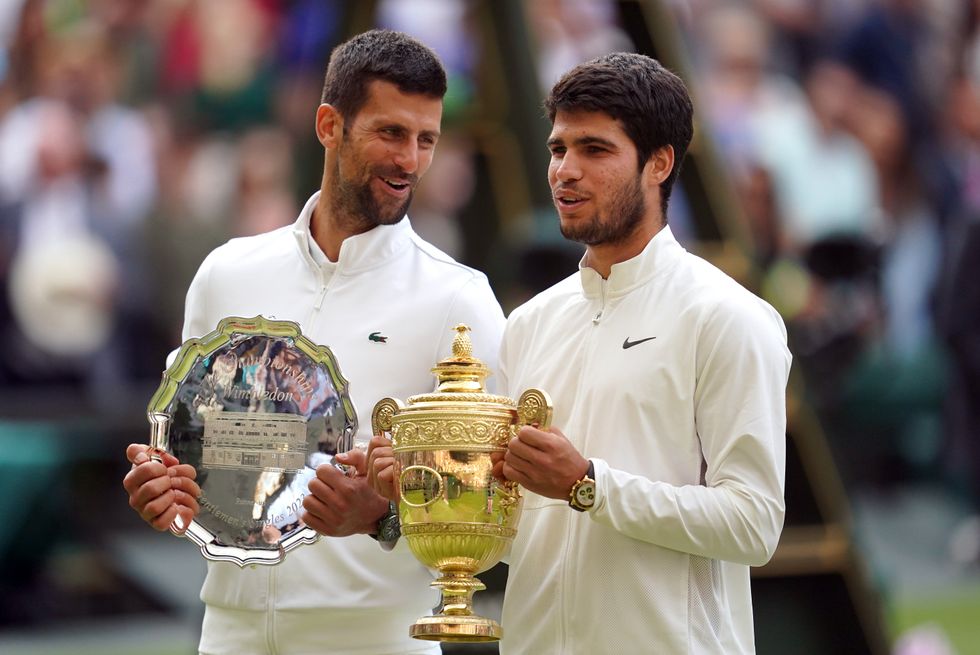 Novak Djokovic Carlos Alcaraz