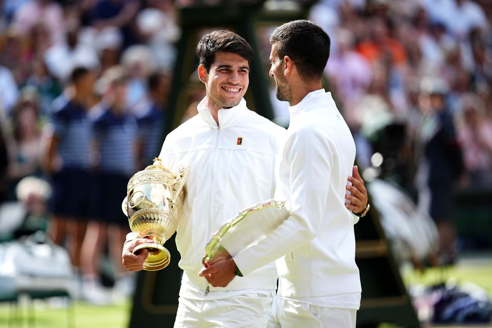 Novak Djokovic Carlos Alcaraz