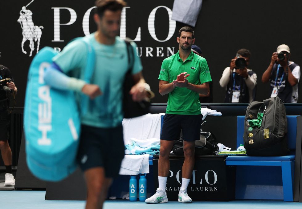 Novak Djokovic confessed he believed his Australian Open campaign was finished before Lorenzo Musetti's injury-enforced retirement handed him an unlikely passage to the semi-finals