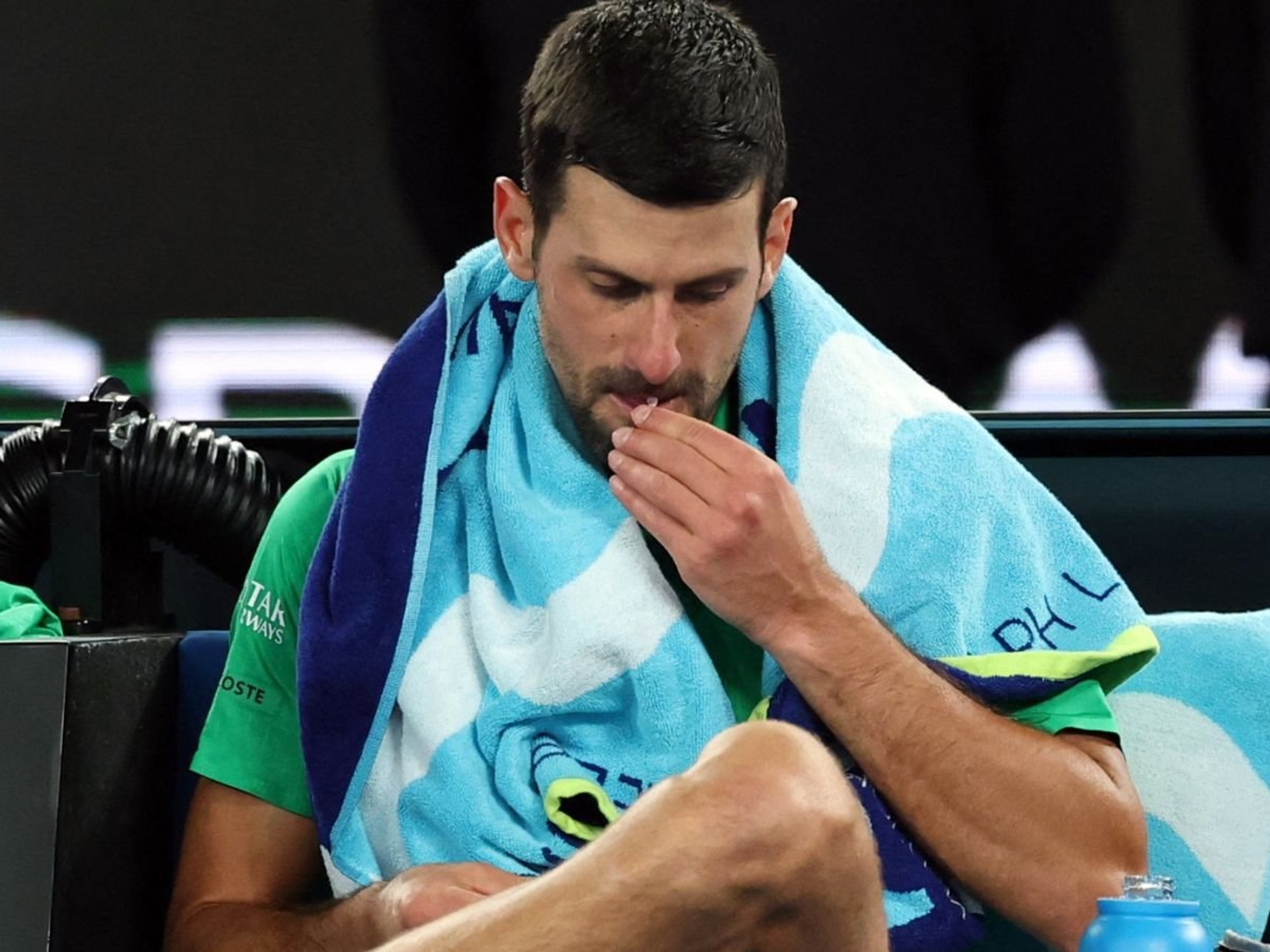 Novak Djokovic confessed to feeling "bitter" following his maiden Australian Open final defeat, ending his perfect 10-0 record in championship matches at Melbourne Park